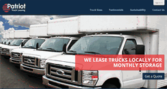 Desktop Screenshot of patriottruckleasing.com